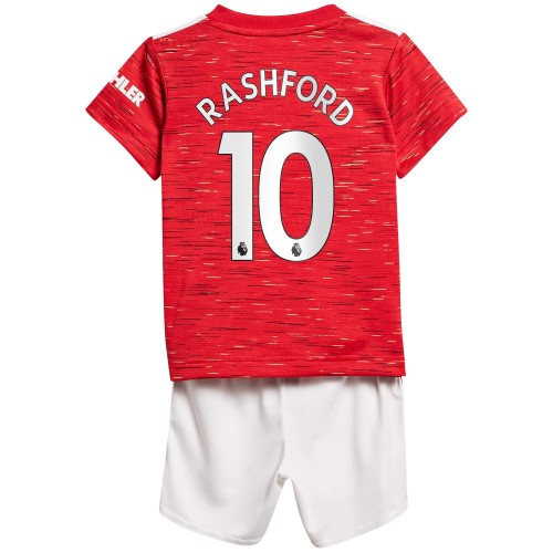 Manchester United Fodboldtrøjer Marcus Rashford 10 Børn Hjemmebanesæt 2020/21 Kort ærmer Manchester United Fodboldtrøjer Marcus Rashford 10 Børn Hjemmebanesæt 2020/21 Kort ærmer